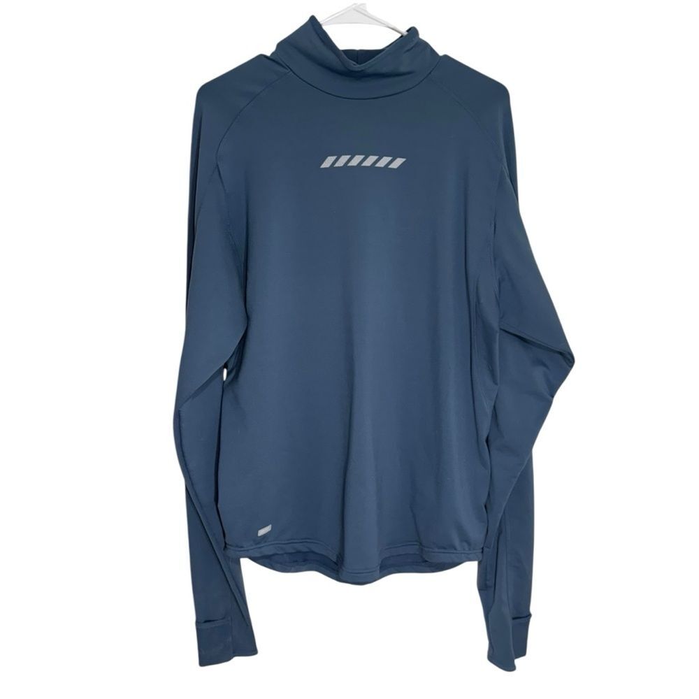 Nike Dri-Fit Blue Mock Neck Lightweight Athletic Sweater